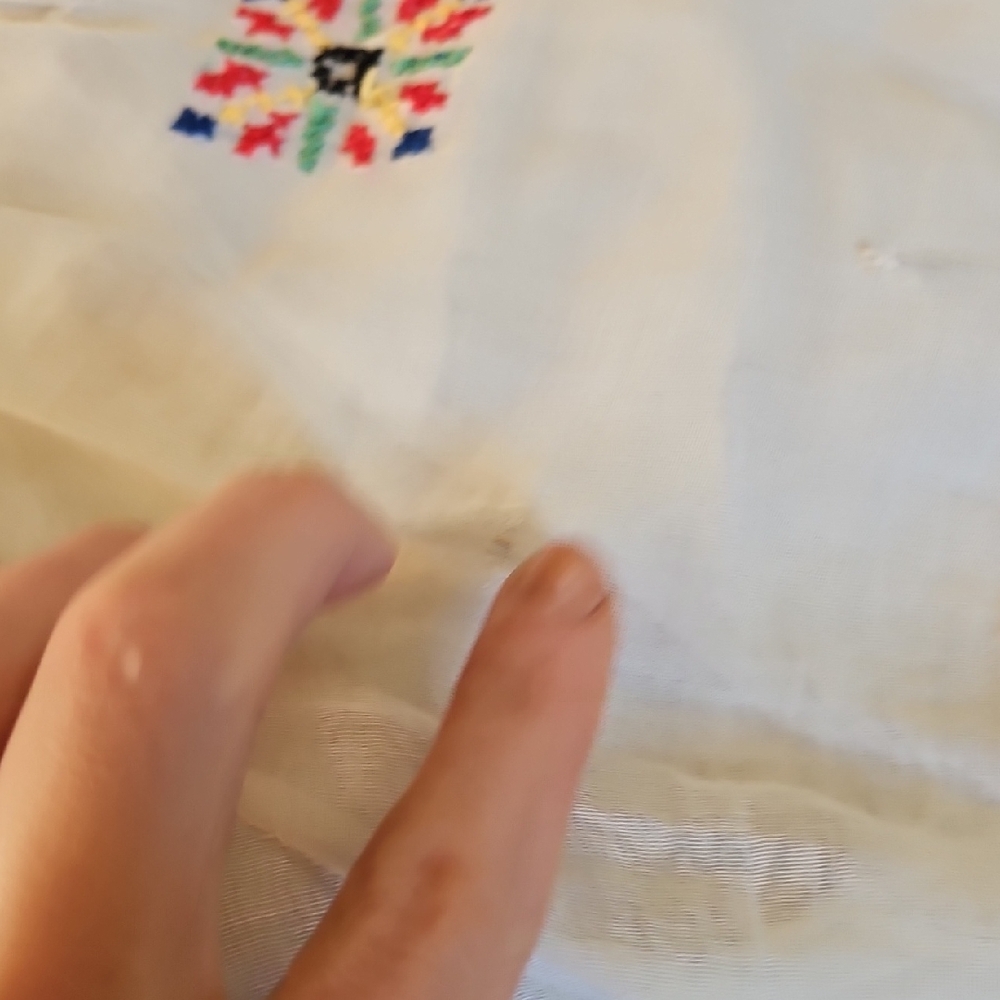 Vintage Hungarian Hand Embroidered Peasant Blouse - image 6